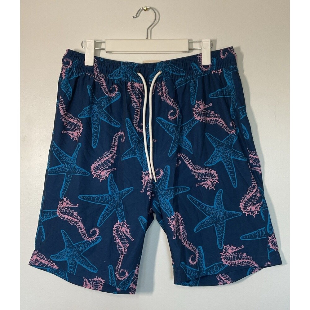 St John's Bay Tropical Pattern Swim Starfish And Sea Horse Size M